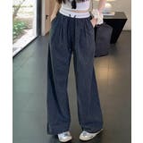 カジュアルイージーパンツ レディース レトロ風ストレートパンツ | SUNSHINE CLOSET | 詳細画像15 