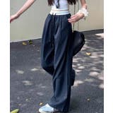 カジュアルイージーパンツ レディース レトロ風ストレートパンツ | SUNSHINE CLOSET | 詳細画像2 