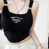 カップ付き タンクトップ ショート丈韓国 | SUNSHINE CLOSET | 詳細画像1
