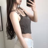 カップ付き タンクトップ ショート丈韓国 | SUNSHINE CLOSET | 詳細画像12