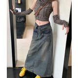 デニムマキシスカート バックスリット入り | ANGELCLOSET | 詳細画像13