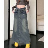 デニムマキシスカート バックスリット入り | ANGELCLOSET | 詳細画像15