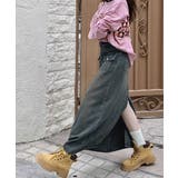 デニムマキシスカート バックスリット入り | ANGELCLOSET | 詳細画像2