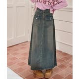 デニムマキシスカート バックスリット入り | ANGELCLOSET | 詳細画像4
