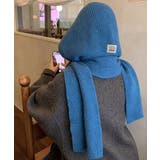 フード付きニットマフラーレディースリブニット帽暖かいフードウォーマーあったか 大… | SUNSHINE CLOSET | 詳細画像15