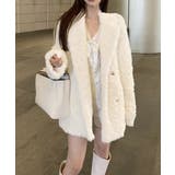 レディース フェミニン暖かボアジャケット きれいめフェイクファーコート | SUNSHINE CLOSET | 詳細画像6 