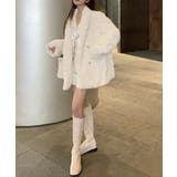 レディース フェミニン暖かボアジャケット きれいめフェイクファーコート | SUNSHINE CLOSET | 詳細画像7 