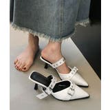 ダブルベルトバックルミュールサンダル レディース 履きやすい | SUNSHINE CLOSET | 詳細画像1