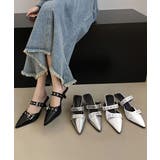 ダブルベルトバックルミュールサンダル レディース 履きやすい | SUNSHINE CLOSET | 詳細画像11