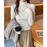 レースフリル付きハイネックリブニットソー | SUNSHINE CLOSET | 詳細画像12 