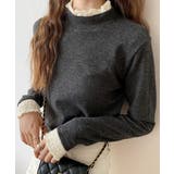 レースフリル付きハイネックリブニットソー | SUNSHINE CLOSET | 詳細画像18 