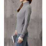 レースフリル付きハイネックリブニットソー | SUNSHINE CLOSET | 詳細画像25 