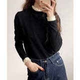 レースフリル付きハイネックリブニットソー | SUNSHINE CLOSET | 詳細画像8 