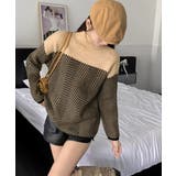 配色ニットトップス プチハイネック 秋冬 | SUNSHINE CLOSET | 詳細画像6