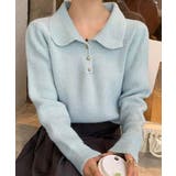 ポロカラーニットトップス ゴールドボタン | SUNSHINE CLOSET | 詳細画像15 