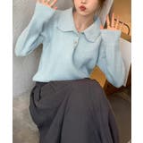 ポロカラーニットトップス ゴールドボタン | SUNSHINE CLOSET | 詳細画像16 