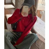 ポロカラーニットトップス ゴールドボタン | SUNSHINE CLOSET | 詳細画像21 