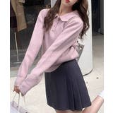 ポロカラーニットトップス ゴールドボタン | SUNSHINE CLOSET | 詳細画像26 