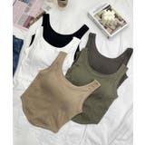 カップ付きタンクトップ ショート丈 韓国 | SUNSHINE CLOSET | 詳細画像12