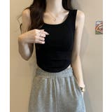 カップ付きタンクトップ ショート丈 韓国 | SUNSHINE CLOSET | 詳細画像4