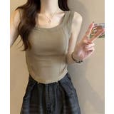 カップ付きタンクトップ ショート丈 韓国 | SUNSHINE CLOSET | 詳細画像6