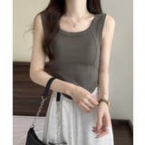 カップ付きタンクトップ ショート丈 韓国 | SUNSHINE CLOSET | 詳細画像8