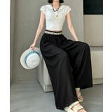 ロングパンツレディース リラックスイージーパンツ 脚長落ち感パンツゆったり | SUNSHINE CLOSET | 詳細画像7 