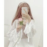 透かし編み レースカーディガン リボン袖 | ANGELCLOSET | 詳細画像10