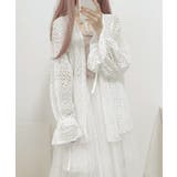 透かし編み レースカーディガン リボン袖 | ANGELCLOSET | 詳細画像11