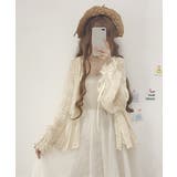 透かし編み レースカーディガン リボン袖 | ANGELCLOSET | 詳細画像3
