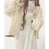 透かし編み レースカーディガン リボン袖 | ANGELCLOSET | 詳細画像4