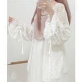 透かし編み レースカーディガン リボン袖 | ANGELCLOSET | 詳細画像9