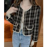 韓国風ツイードジャケット ライトアウター | SUNSHINE CLOSET | 詳細画像12 