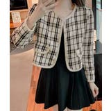 韓国風ツイードジャケット ライトアウター | SUNSHINE CLOSET | 詳細画像7 