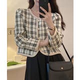 韓国風ツイードジャケット ライトアウター | SUNSHINE CLOSET | 詳細画像8 