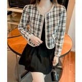 韓国風ツイードジャケット ライトアウター | SUNSHINE CLOSET | 詳細画像9 