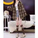 BIGフードシャツ レディース ゆったりレトロ | SUNSHINE CLOSET | 詳細画像13 