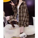 BIGフードシャツ レディース ゆったりレトロ | SUNSHINE CLOSET | 詳細画像14 