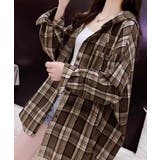 BIGフードシャツ レディース ゆったりレトロ | SUNSHINE CLOSET | 詳細画像3 