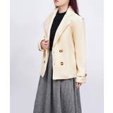 ウールタッチダブルブレストショートコート | SUNSHINE CLOSET | 詳細画像16