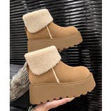 あったかスエード調ムートンブーツボリュームソールシューズ軽量 歩きやすいカジュア… | SUNSHINE CLOSET | 詳細画像14 