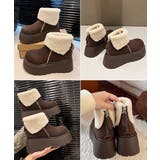 あったかスエード調ムートンブーツボリュームソールシューズ軽量 歩きやすいカジュア… | SUNSHINE CLOSET | 詳細画像27 