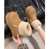 あったかスエード調ムートンブーツボリュームソールシューズ軽量 歩きやすいカジュア… | SUNSHINE CLOSET | 詳細画像3 