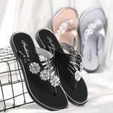 フラワートングサンダル レディース 夏靴 | SUNSHINE CLOSET | 詳細画像11