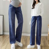 マタニティズボン デニムセミワイドパンツ | ANGELCLOSET | 詳細画像5