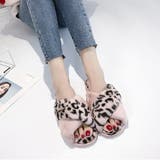 ファーサンダル レディース レオパード柄 | SUNSHINE CLOSET | 詳細画像14 