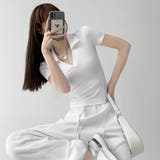 ポロシャツ レディースクロップドTシャツ | ANGELCLOSET | 詳細画像12