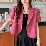 クロップド丈 半袖ジャケット レディース | SUNSHINE CLOSET | 詳細画像10 