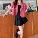 クロップド丈 半袖ジャケット レディース | SUNSHINE CLOSET | 詳細画像11 