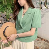 クロップド丈 半袖ジャケット レディース | SUNSHINE CLOSET | 詳細画像13 